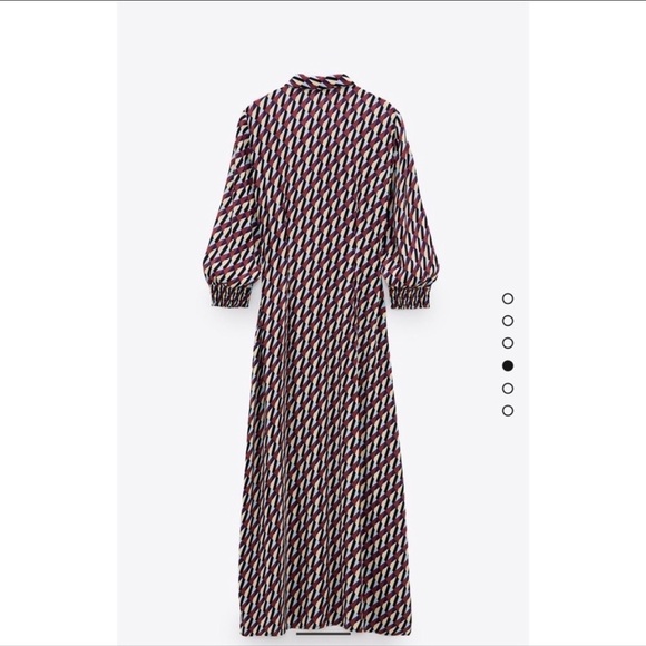 Zara PRINT DRESS Blue 0/4786/258/400/02​ - Picture 3 of 12